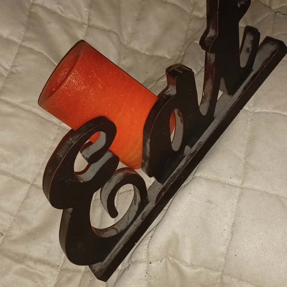 Eat sign with battery🔋operated candle 🕯